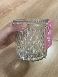 5 x glass vases - $25 for them all