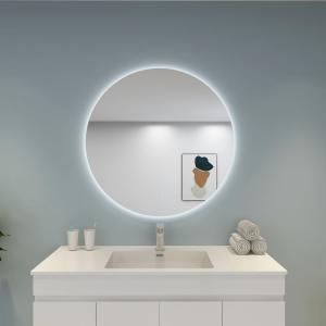 900mm 3 Color Round Backlit LED Mirror