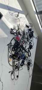 Assorted old Cords and usbs