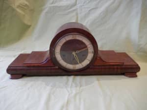 SOLD 1950s vintage German mantle clock 5-tone strike
