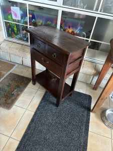 Small telephone table timber