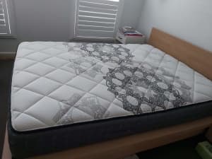 King Coil - Queen Bed mattress (inc. frame)