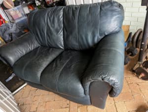 Leather couch - 2 seater