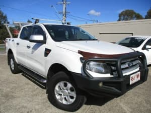 2014 Ford Ranger PX XLS Double Cab White 6 Speed Sports Automatic Utility