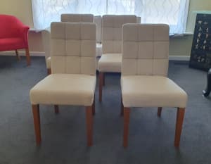 Beige High Backed Dining Chairs (Early Settler)