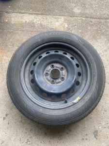 honda civic 2019 original spare wheel rim with tyre 215/55/16 very g