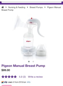 Pigeon manual breast pump