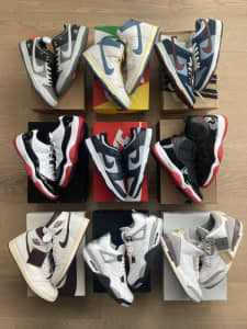 Us10/10.5 Nike Air Jordan SB Dunk Retro High OG 1 3 4 11