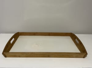 58.5cm Bamboo Breakfast Laptop A295 Table Bed Tray