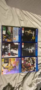 Multiple PS4 games swipe through and pick a game you like