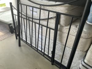 Double bed frame complete rails and slats