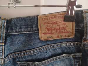 Vintage Levis 503 Blue denim jeans men