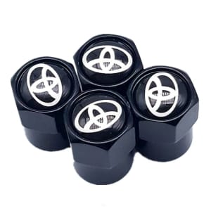 TOYOTA Hilux Hiace Cruiser Corolla Camry Tyre Valve Caps - 4 Colours
