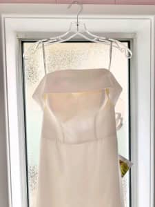 Essense of Australia Simple Sheath Bridal Gown D2717 (discontinued sto