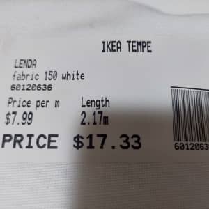 Lenda fabric (Ikea) ideal for curtains. 
