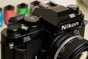 Nikon FA Black SLR Film Camera with 50mm F1.4