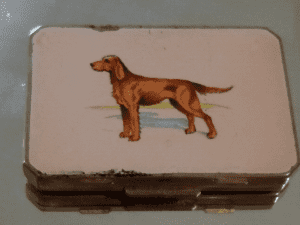 Stratton VINTAGE COMPACT with Red Setter dog design CAN POST