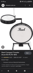 Pearl compact traveler drum kit