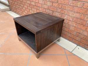 Contemporary Hardwood Square Coffee Table