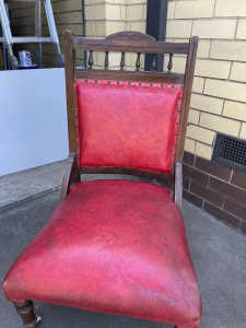 Red Antique chair