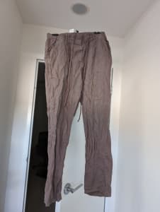 Ladies Sheridan brown pants with elastic size M