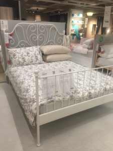 Ikea cast iron bed new queensize