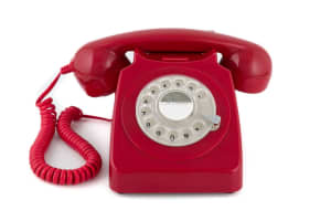 GPO Red Vintage Rotary Phone