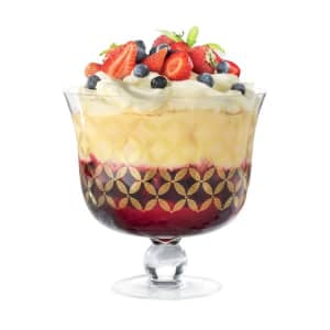 Marie Claire Jardin Champetre Glass Trifle Bowl