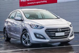 2015 Hyundai i30 GD3 Series II MY16 Active X Silver 6 Speed Sports Automatic Hatchback