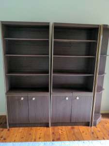 Bookcases with corner end piece