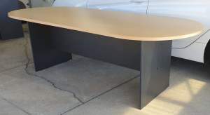 Oak/Ironstone Desk/ Meeting Table
2400L x 1000W x 750H 