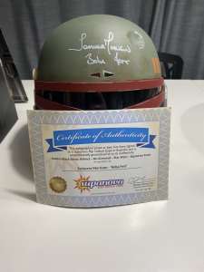 Star Wars Boba Fett (Re-Armored) 1:1 Helmet Signed By Temuera Morrison