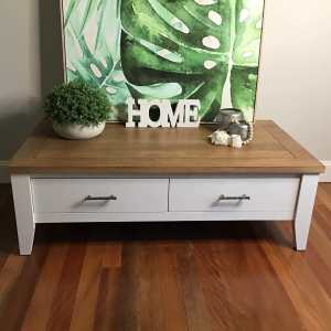 REFURBISHED SOLID TIMBER COFFEE TABLE
