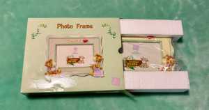 New in Box Russ Twin Baby Photo Frame