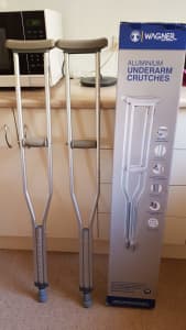 Aluminium Crutches. Medium Size. Only used for a short time.