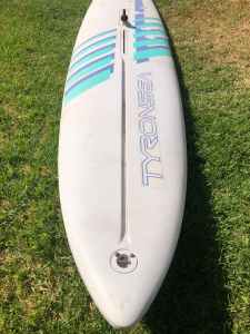 Tyronsea sailboard with 2 sails - works great as a paddleboard