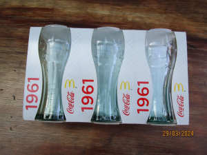 COCA COLA McDonalds GLASS Limited Edition 1961 x 36