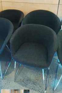 Padded 5 bucket chairs as new