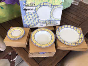 Ashley Crockery plates etc new
