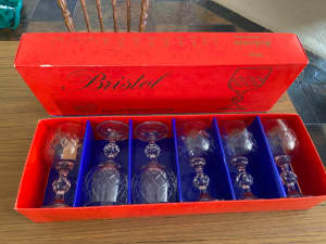 Bristol Fine Cut Bohemia Crystal Glasses