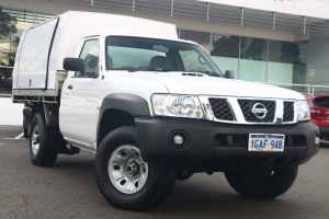 2015 Nissan Patrol Y61 Series 5 MY15 DX White 5 Speed Manual Cab Chassis