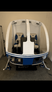Flight Simulator Helicopter Cockpit Helisim with motion system