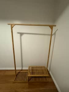 Bamboo Clothes Stand (H150 W100 D35)