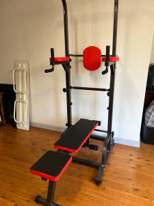 Power Tower Pull Up Weight Bench