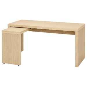 IKEA malm desk with pull out panel