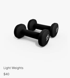 Peloton light weights
