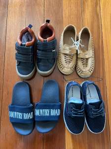 Bulk Buy Toddler Boys Shoes Country Road & Seed 4 pairs rrp $200
