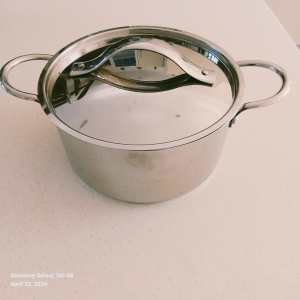 STAINLESS STEEL 5L COOKING POT