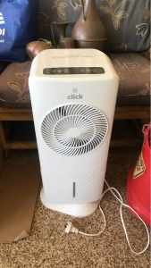 Aircooler fan swings and ice blocks for top