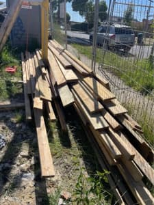Around 60 pcs of assorted structural timbers